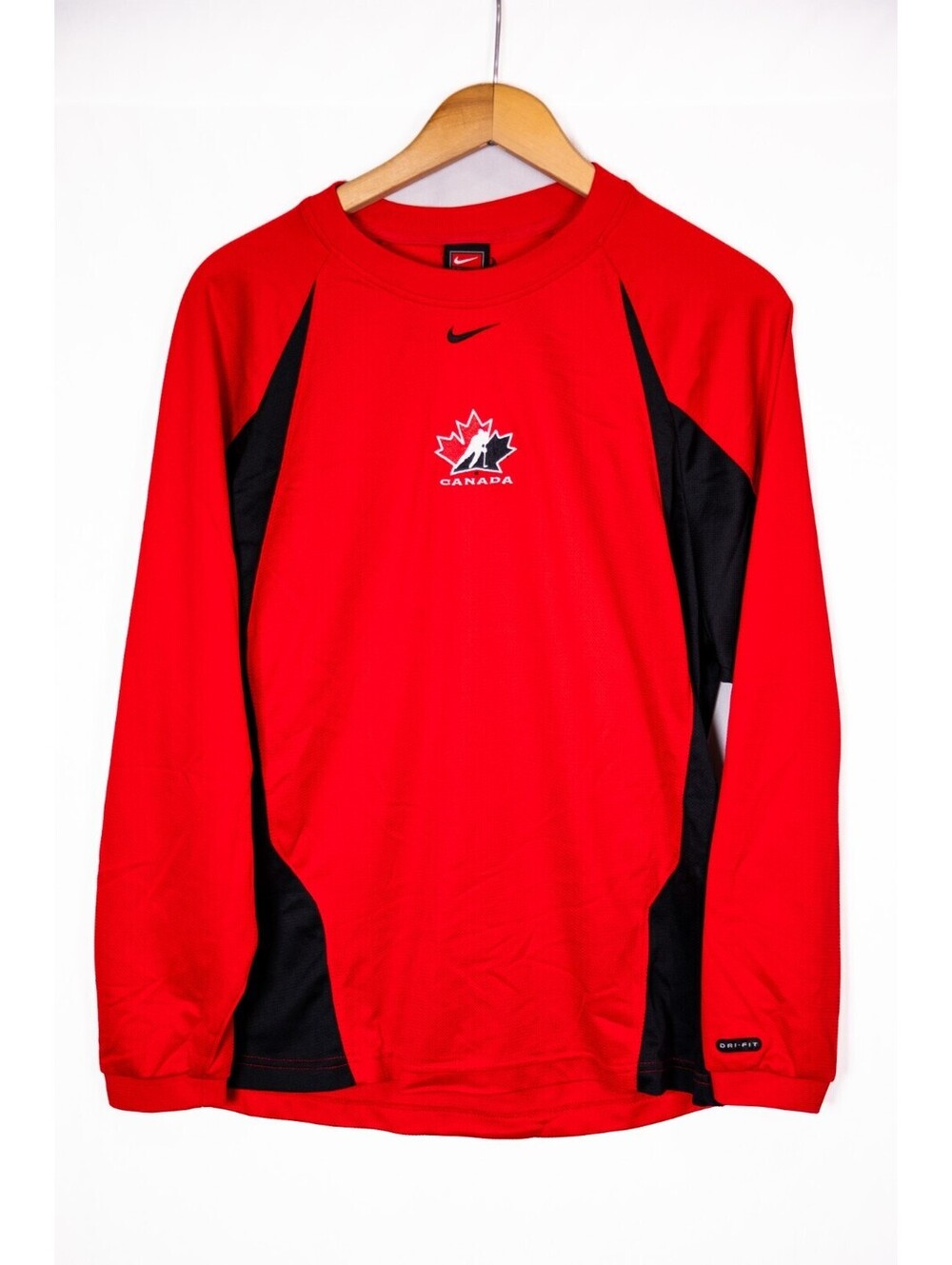 Nike Pro Hockey Canada Vintage 90s Shirt Base Layer Workout Shirt Men's M